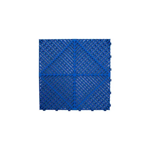 Pardoseala modulara ventilata PP 40x40x1.8cm garaj trafic intens Albastru