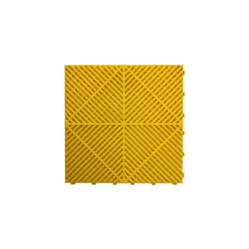 Pardoseala modulara ventilata PP 40x40x1.8cm garaj trafic intens Galben