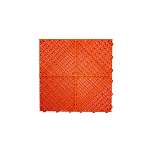 Pardoseala modulara ventilata PP 40x40x1.8cm garaj trafic intens Rosu