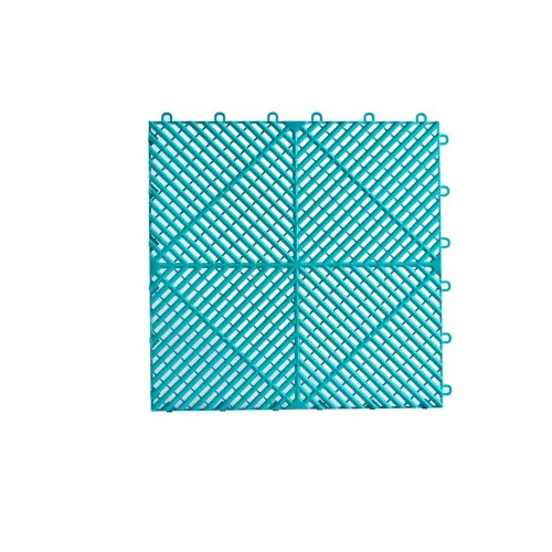 Pardoseala modulara ventilata PP 40x40x1.8cm garaj trafic intens Verde Turcoaz