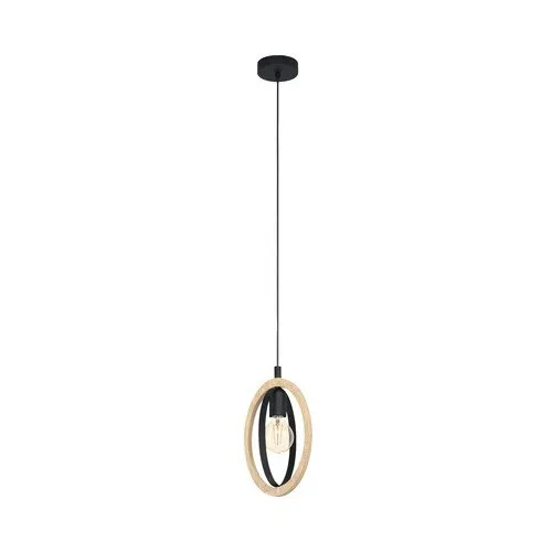 Pendul Basildon, E27, 1x40W, maro/negru, 110x16x19cm