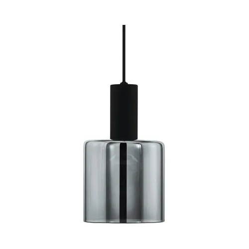 Pendul Eglo Gorosiba, transparent/negru, E27, 1x40W, 150x150x1100mm