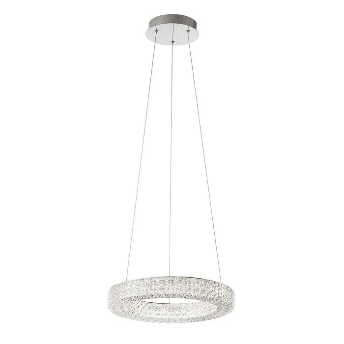 Pendul LED Metis 21W, lumina neutra, efect cristal, 1000x55x400mm