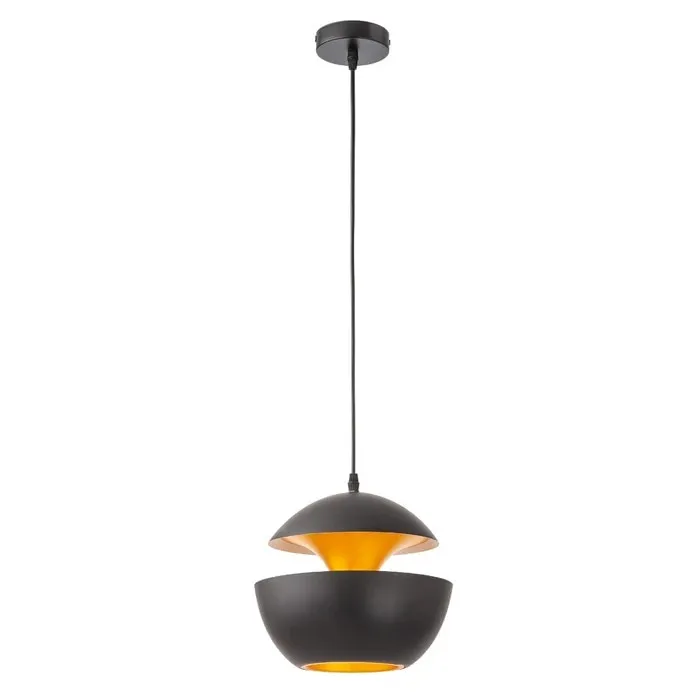 Pendul, negru cu auriu, 1 x E27, 1240x250x240mm