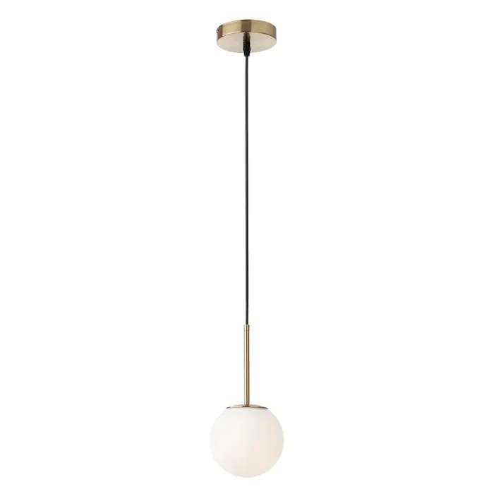 Pendul Niva 01-2623, auriu, alb opal, 150x1200mm, 1 x E14