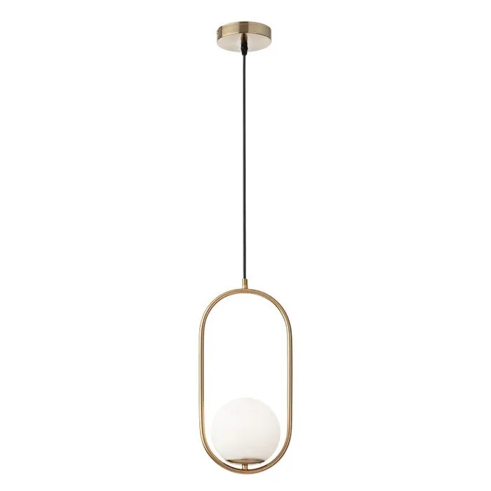 Pendul Niva 01-2624, metal auriu mat, dispersor sticla opal, 200x1200mm
