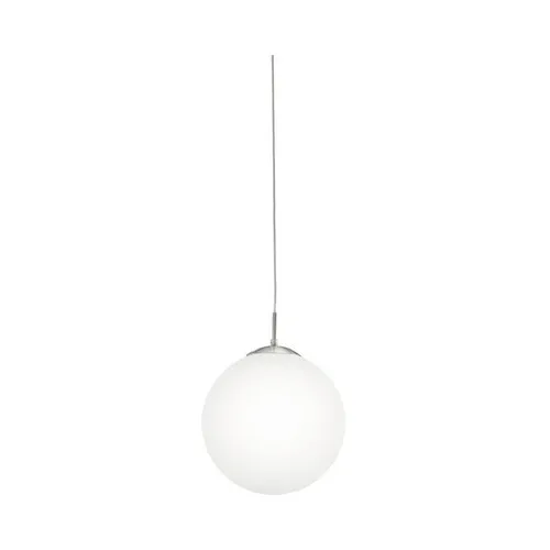 Pendul Rondo, E27 max. 1x60W, nichel mat/alb, diametru 300 mm