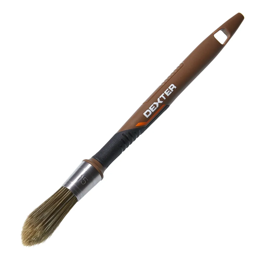 Pensula rotunda Dexter, pentru lazura, latime 15 mm, maner polipropilena