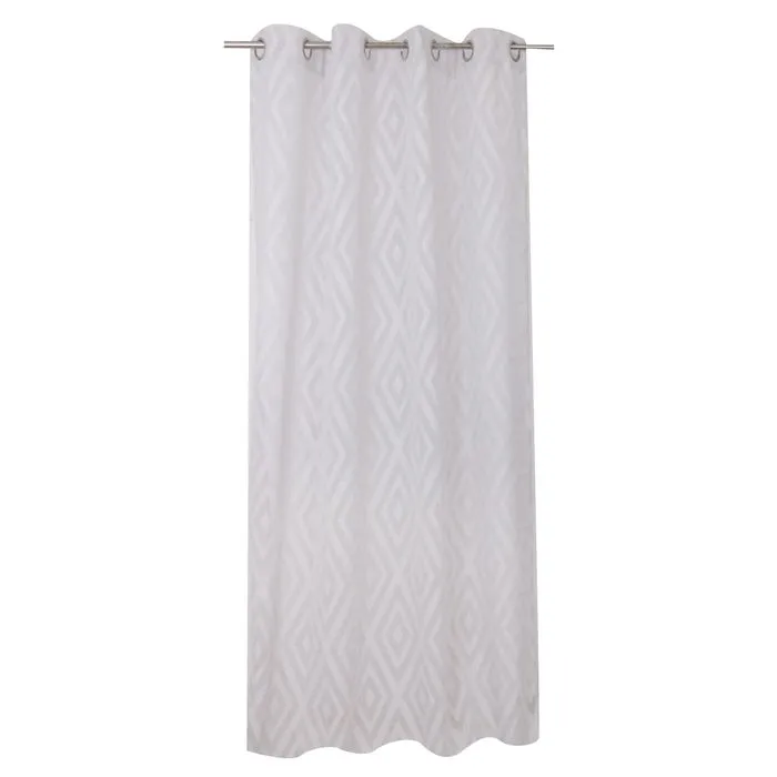 Perdea Caressa TUFLJC003, jacquard, gri, 140 x 240 cm