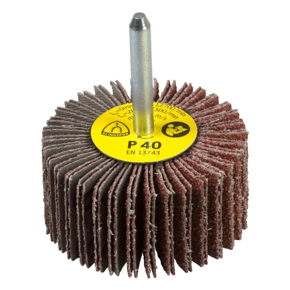 Perie abraziva Klingspor KM 613, 30x30mm, set 80 granulatie, pentru inox, lemn, metale, plastic