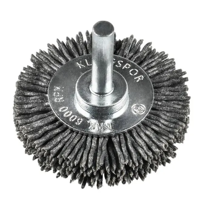 Perie circulara, cu tija, pentru decapare lemn / inox, Klingspor BRS 600 P, diametru 50 mm, granulatie 320