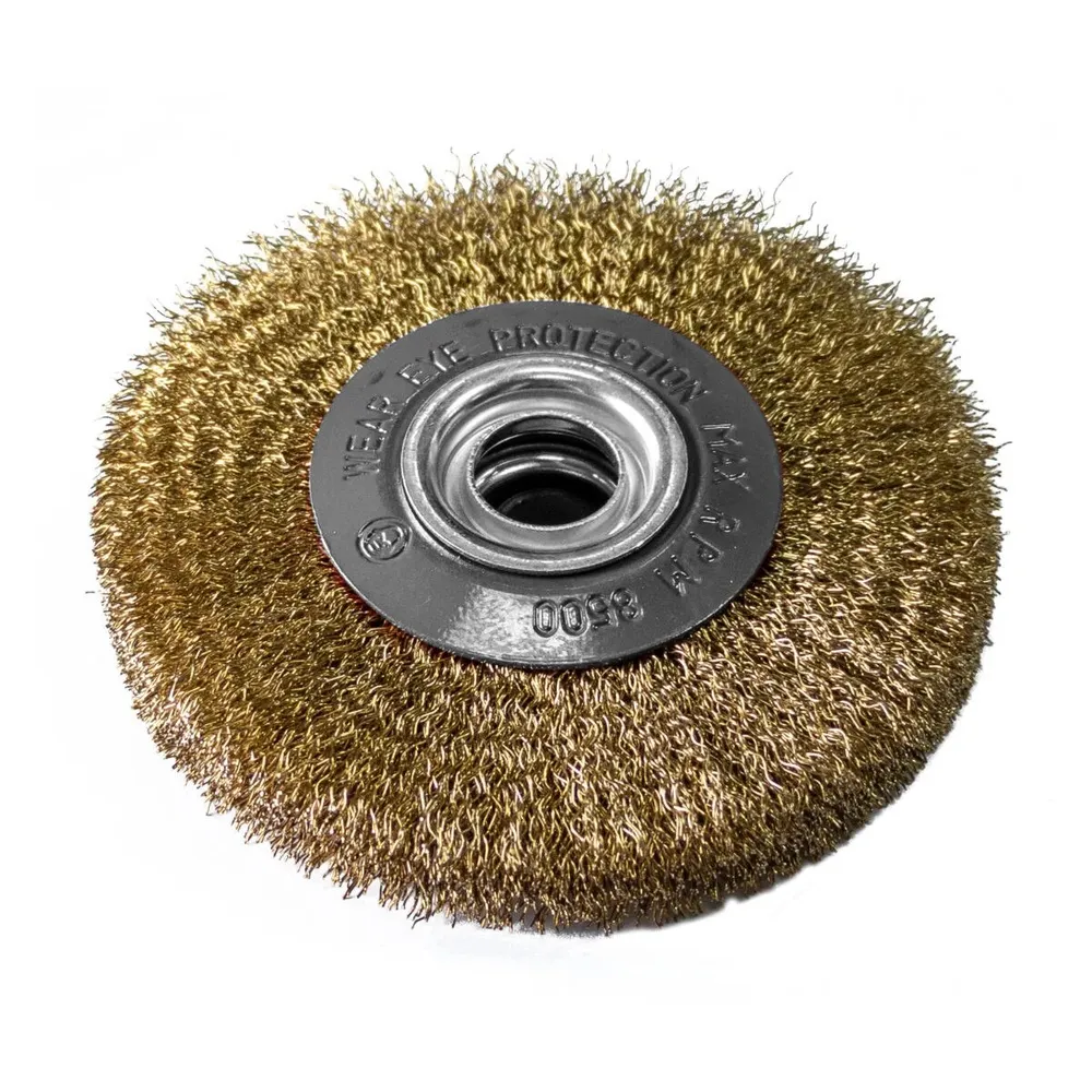 Perie circulara, pentru polizor de banc, Lumytools LT06979, diametru 150 mm