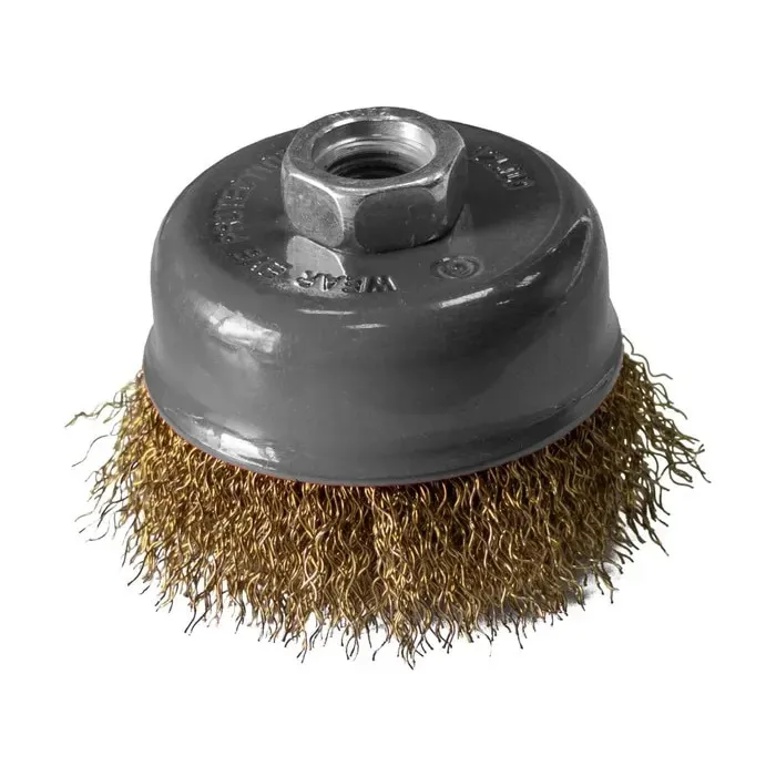 Perie cupa, cu alezaj, pentru decapare vopsea / impuritati, Lumytools LT06992, diametru 125 mm