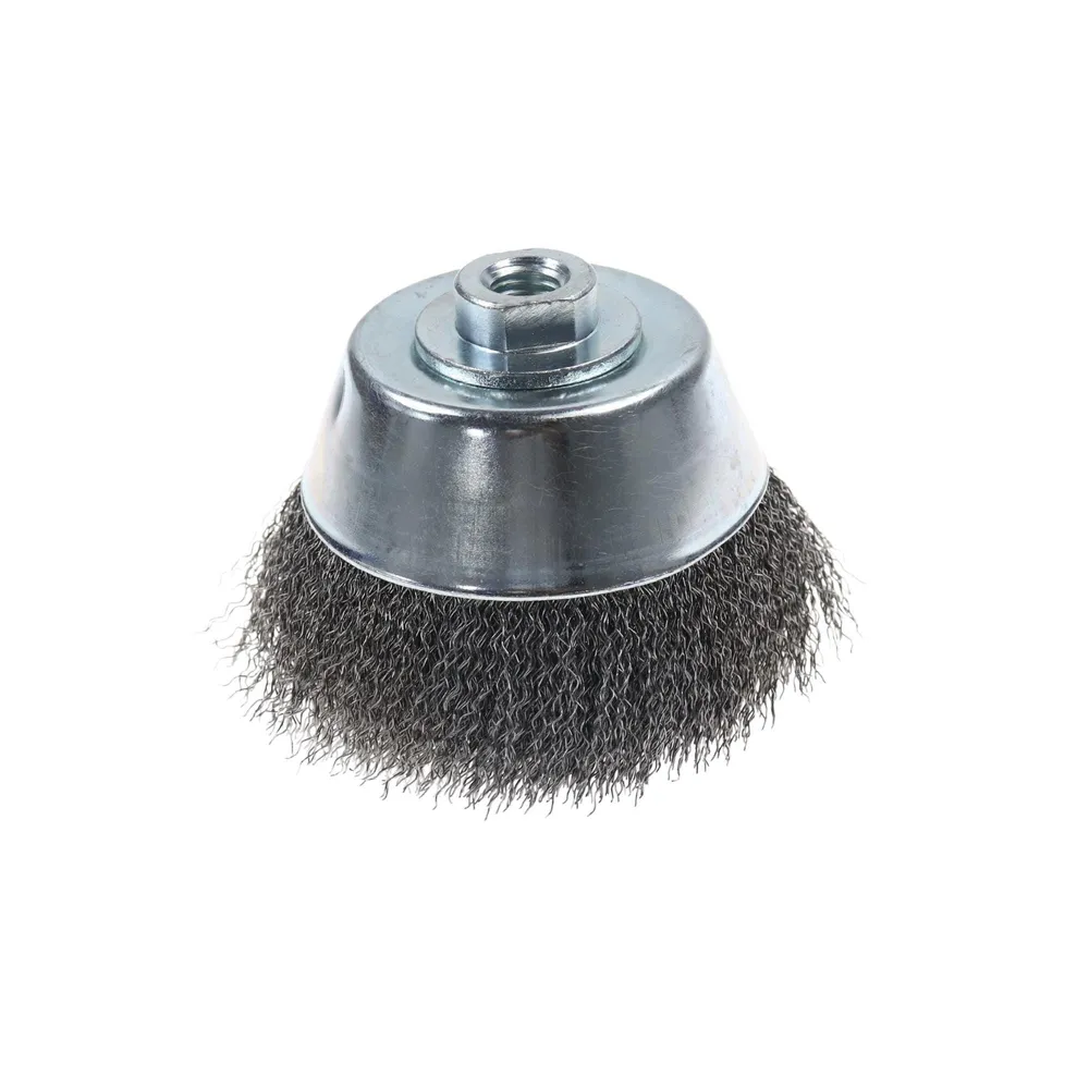 Perie cupa, cu alezaj, pentru metale / piatra / lemn, M14, diametru 100 mm