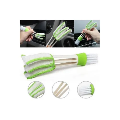 Perie curatare ventilatie auto microfibra 3 brate cu perie fibre sintetice