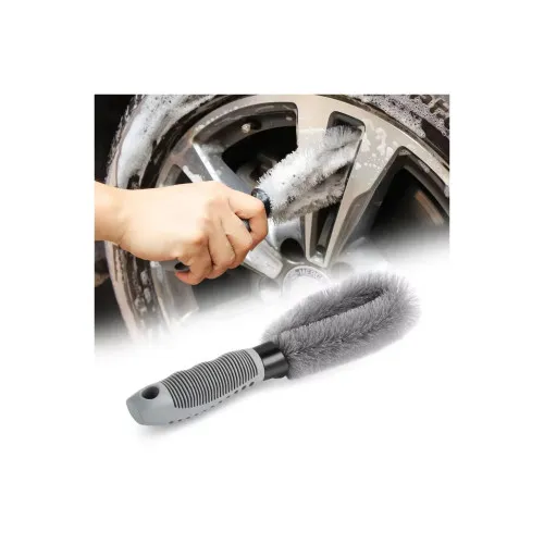 Perie curatat si spalat jante peri tari 25cm cap flexibil auto profesionala — imaginea 4