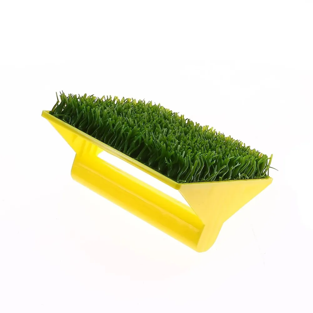 Perie patrata pentru efecte decorative, Holzer Profi, 15x15cm, galben + verde