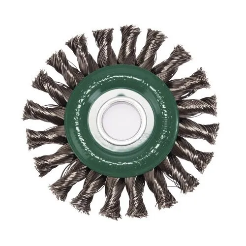 Perie sarma rotunda Lessmann Ø115mm, sarma dura inoxidabila