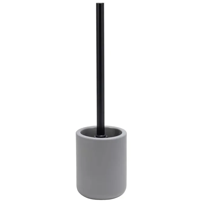 Perie WC Kadda Siera BCO-1955-1E, montaj stativ, ceramica, gri, 10 x 10 x 38.5 cm