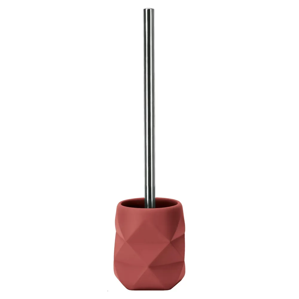 Perie WC Kleine Wolke Crakle 34265, polirasina, rosu, 10 x 39 x 11 cm
