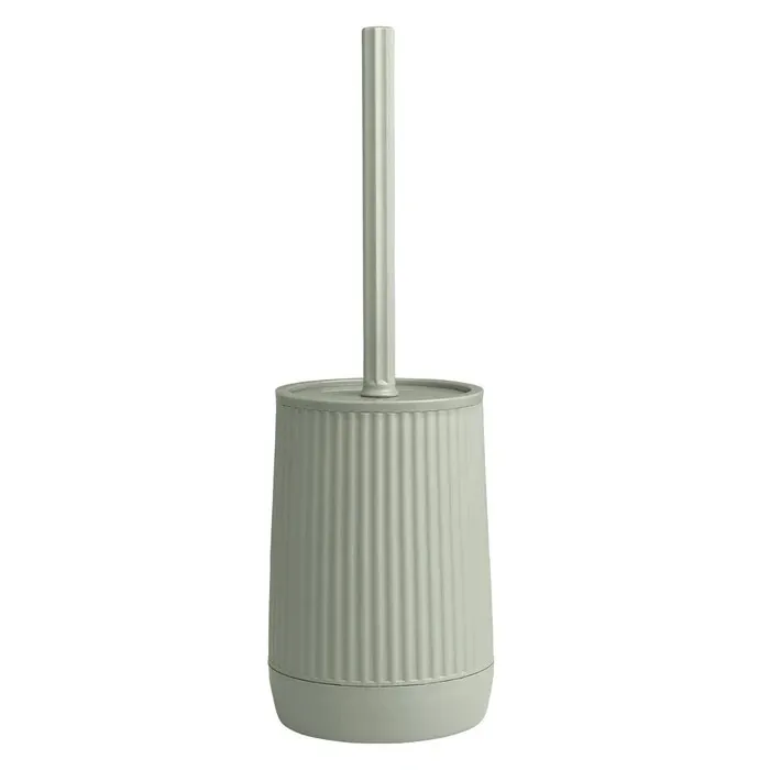 Perie WC Okyanus Home Nida OKY-389, montaj stativ, polipropilena, finisaj verde, 10.5 x 10.5 x 34.5 cm