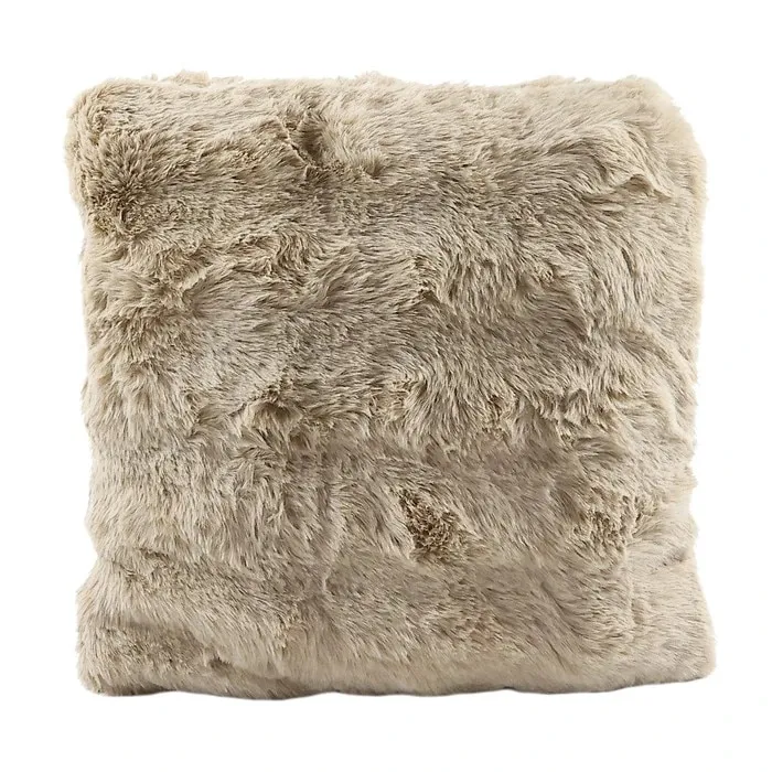 Perna decorativa, Caressa, TLDDM006BOPK, poliester, maro, 45 x 45 cm