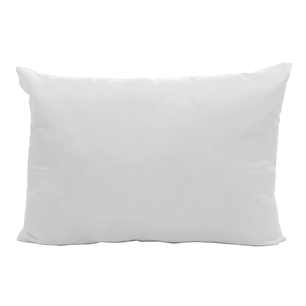 Perna pentru dormit, fabricata din fibra siliconica si bumbac, de culoare alb, 50 x 70 cm