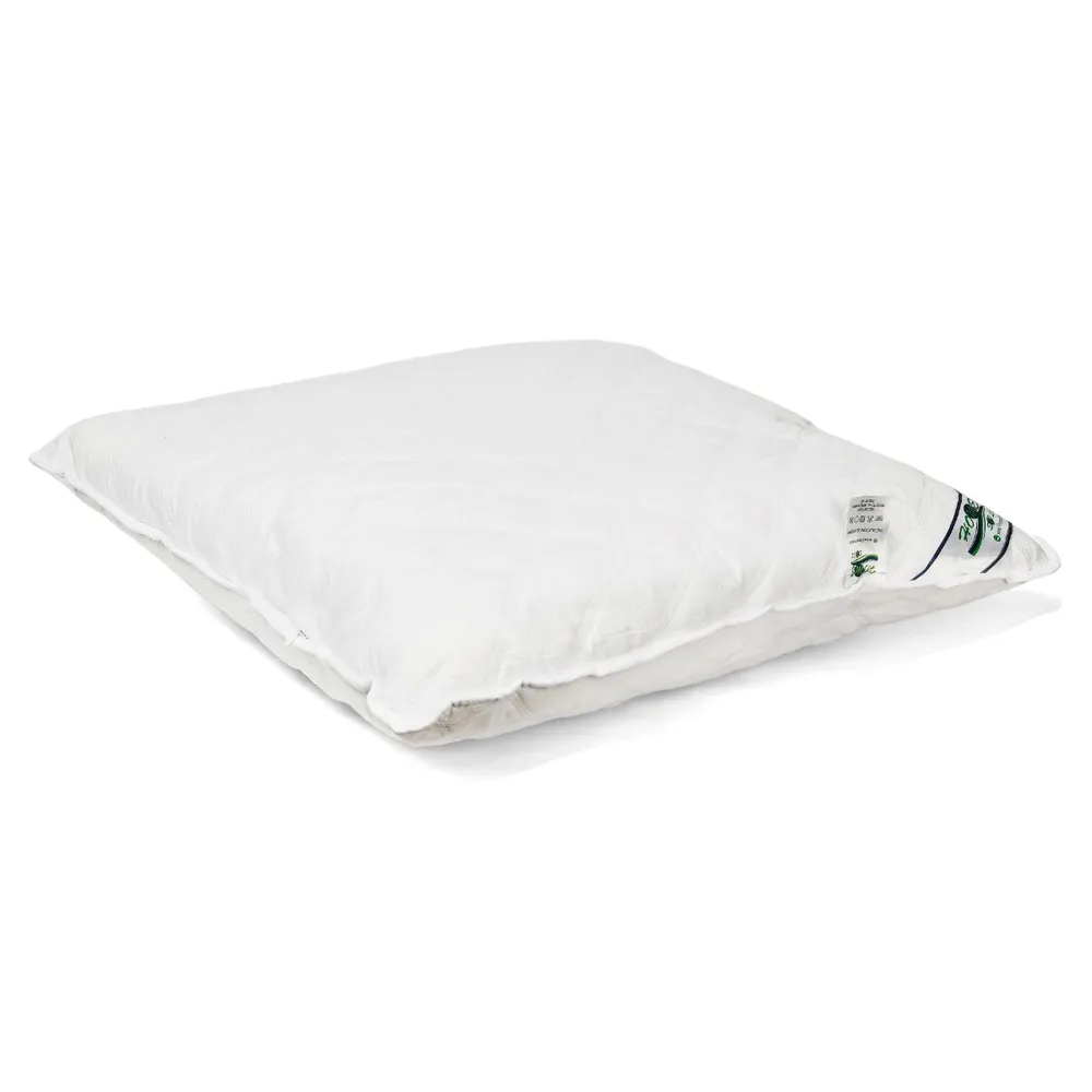 Perna pentru dormit matlasata micro poliester microfibra soft touch + puf siliconizat alb 70 x 70 cm