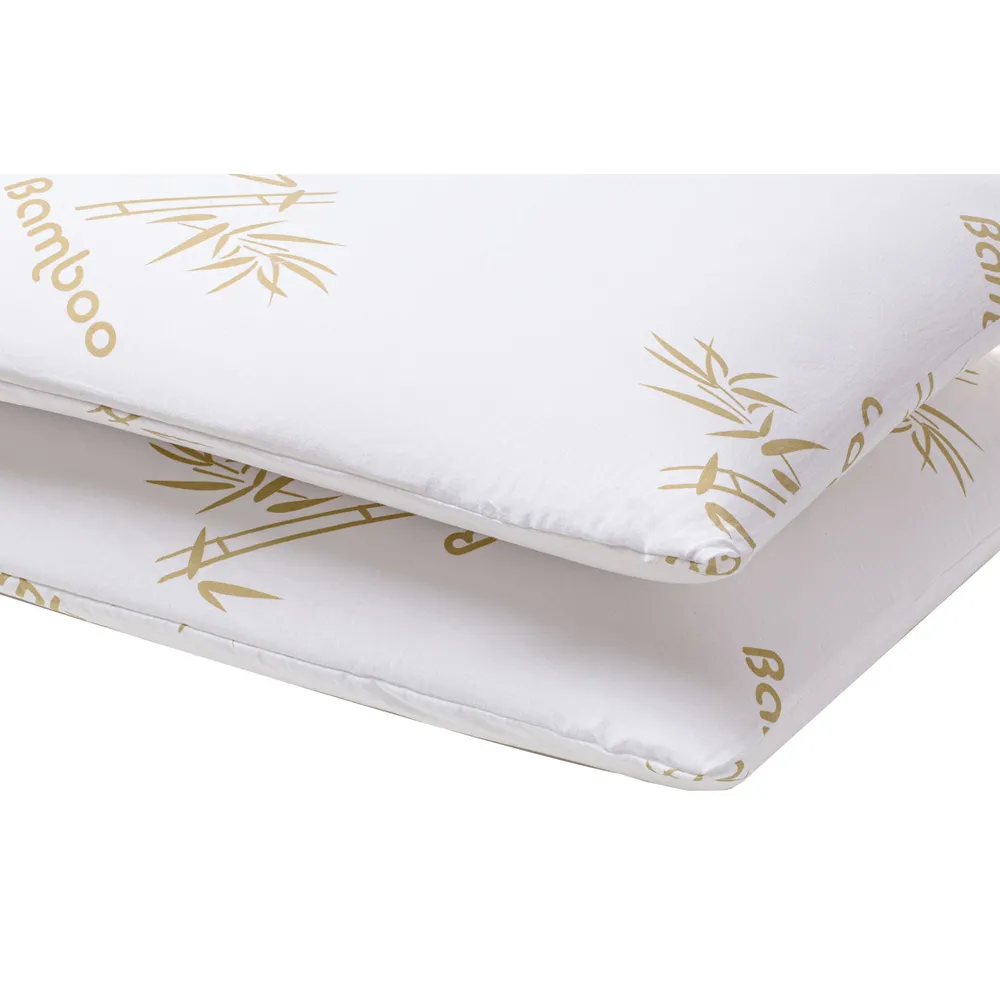 Perna pentru dormit Memory Bamboo, spuma cu memorie + microfibra supersoft, 40 x 70 cm, set 2 bucati
