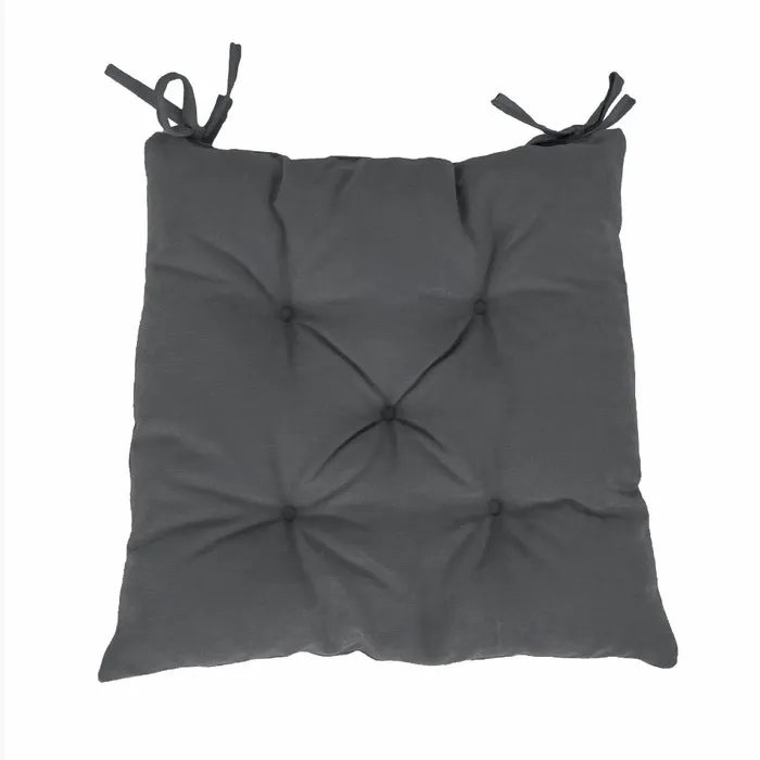 Perna scaun Hazan 69, poliester + fibra poliester siliconizata, gri, 43 x 43 cm