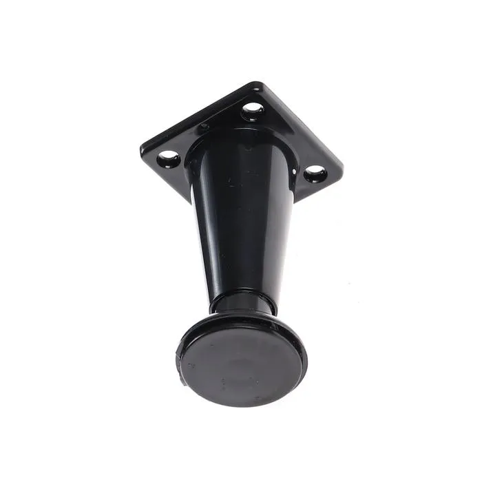 Picioare mobila, universale, reglabile, din plastic, negre, 80 mm, set 4 bucati