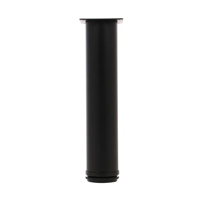 Picioare mobila, universale, reglabile, metalice, negre, rotunde, 300 mm, set 4 bucati