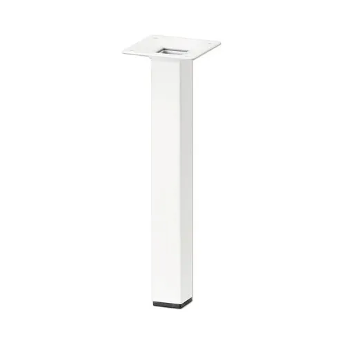 Picior de mobilier Tarrox, metal, alb, 25x25x300 mm