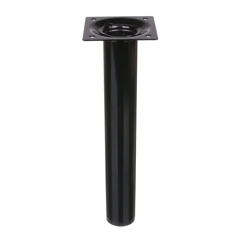 Picior mobila, Ø 30 mm, H 200 mm, otel inoxidabil, negru, cromat