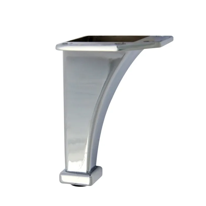 Picior mobila, fix, metalic, cromat, 105 mm