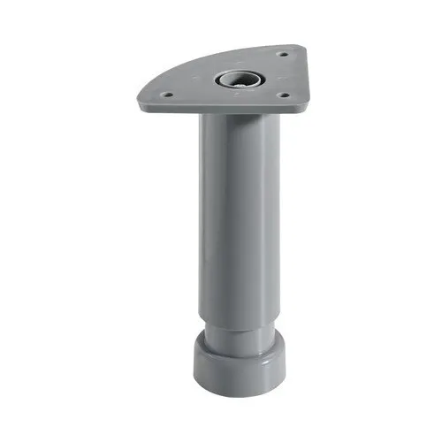 Picior mobila Hettich, reglabil, plastic gri, 32x(130-180) mm