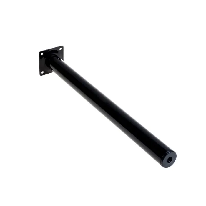 Picior mobila, negru, rotund, 500x32mm