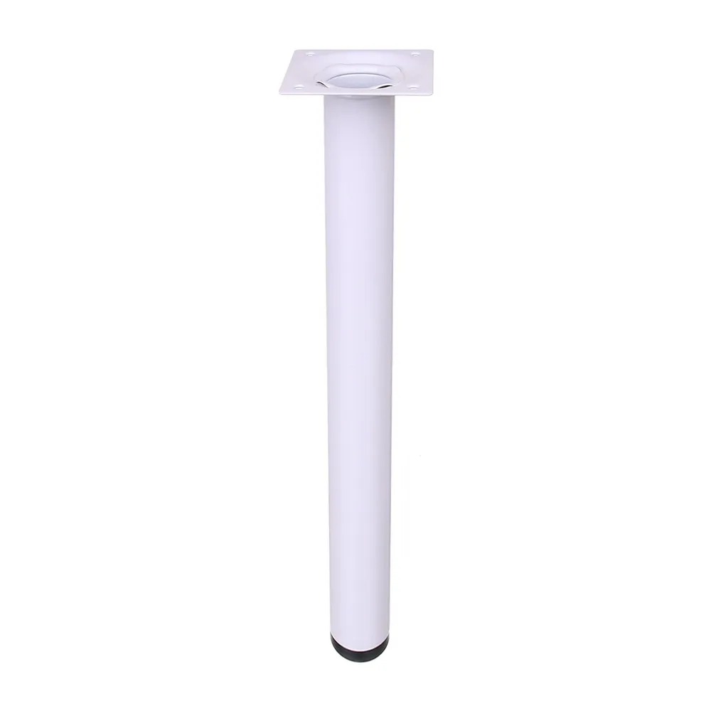 Picior mobila, pentru masa, Ø 30 mm, H 800 mm, otel inoxidabil, alb, lucios