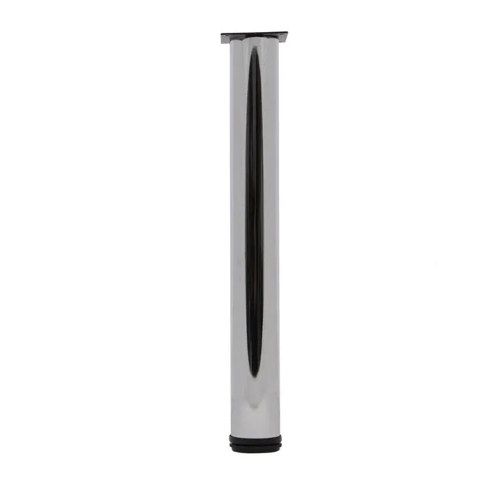 Picior mobila, pentru masa, reglabil, metalic, cromat, rotund, Holzer M2, 710 mm, set 4 bucati