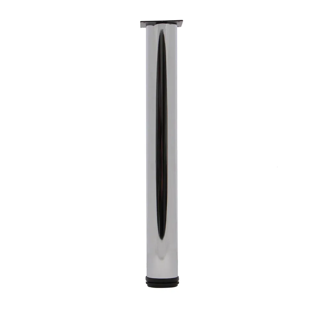 Picior mobila, pentru masa, reglabil, metalic, cromat, rotund, Holzer M2, 710 mm, set 4 bucati