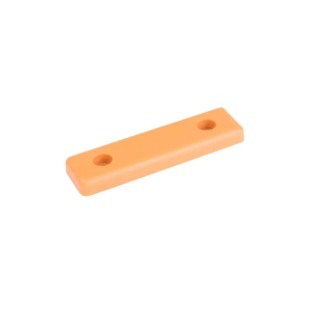 Picior mobila, plat, 50 x 14 x 5 mm, plastic, bej (set 8 buc)