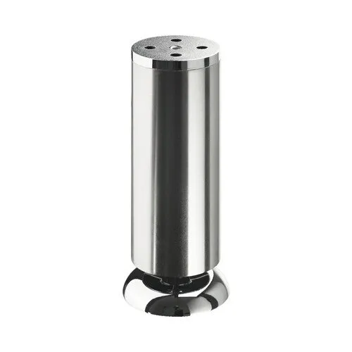 Picior mobila rotund Hettich Salinio & Salinia Ø50x(150-160) mm, inaltime reglabila, otel nuanta inox
