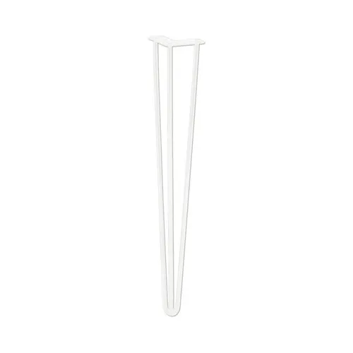 Picior mobila Tarrox, alb, 58x710mm, otel, set 1 bucata