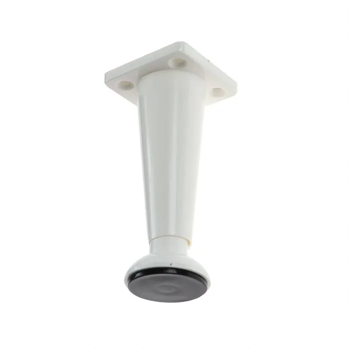 Picior mobila, universal, reglabil, din plastic, alb, 100 mm, set 4 bucati