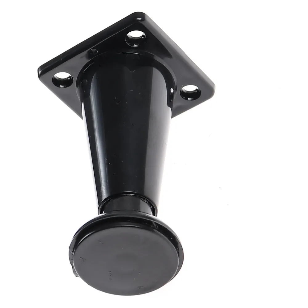 Picior mobila, universal, reglabil, din plastic, negre, 80 mm, set 4 bucati