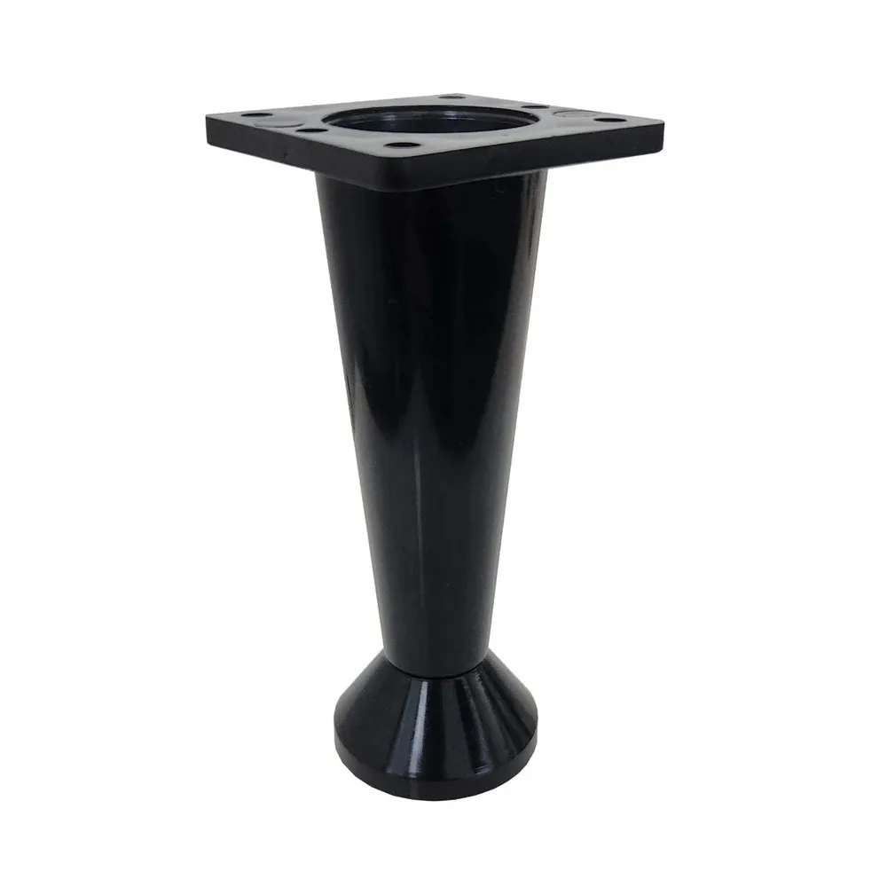 Picior mobila, universal, reglabil, din plastic, negru, Martplast, 120 mm