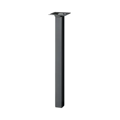 Picior mobilier Tarrox 25x25x400mm, negru, otel