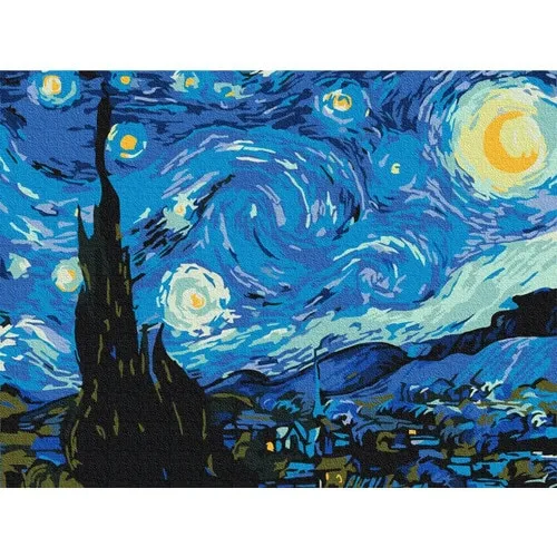 Pictura pe numere Van Gogh Starry Night 30x40 cm