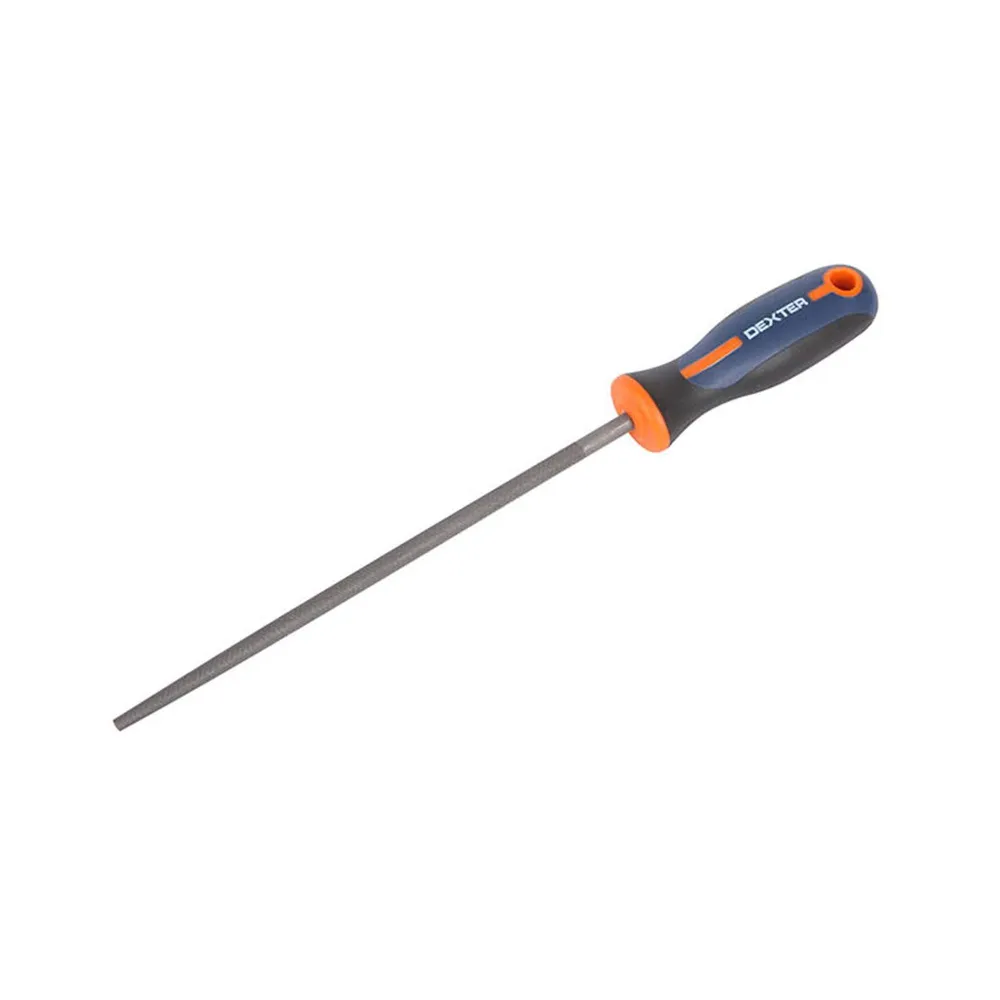 Pila metal Dexter, rotunda, maner trimaterial, 200 mm
