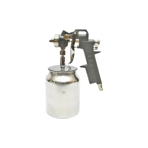 Pistol de vopsit cu aer comprimat 1L, cupa din inox in partea de jos, duza 1.5mm